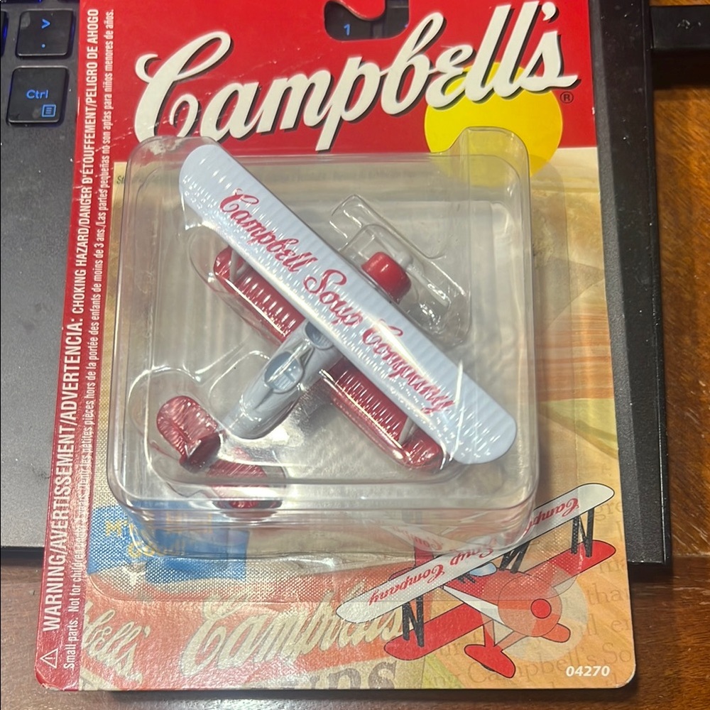 Campbell Soup Red and White Airplane